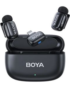 Microfone sem fio Boya MINI-15 Lightning - Preto