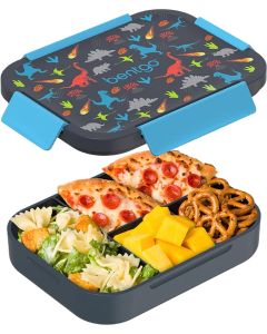 Lancheira Escolar Bentgo Kids Snap & Go Lunch Box - BGKDBOX-DNO Dino
