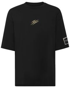 Camiseta Philipp Plein Sport PAEC MTK8316 STE001N 0294 Round Neck SS Label Masculina