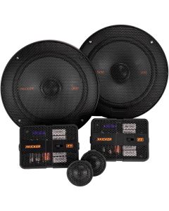 Kit Alto Falante Kicker 47KSS6504 6,5'' 250W (caixa feia)