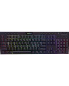 Teclado Gaming Redragon Horus K618-RGB Preto (Inglês - 3 Modos) Switch Vermelho